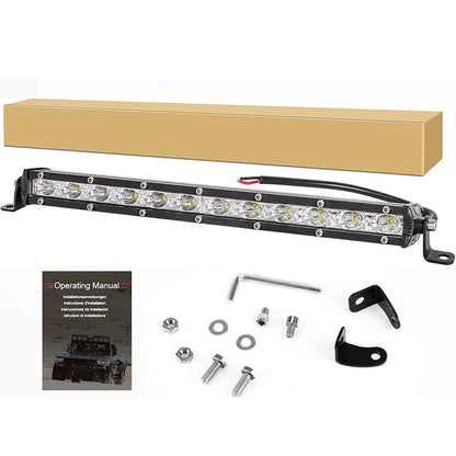 LED Work Light 36W front view showing black aluminium housing