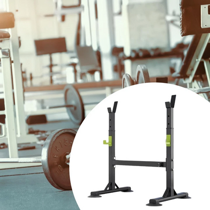 Adjustable squat rack stand with installation tool included
