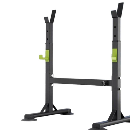 Adjustable squat rack stand with installation tool included