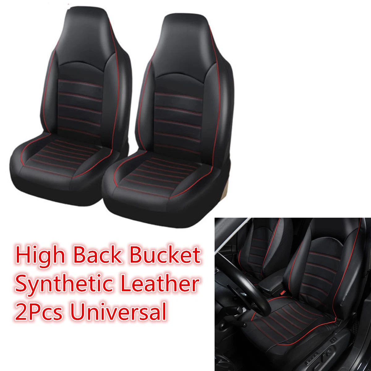 Easy installation straps on car seat cover sets