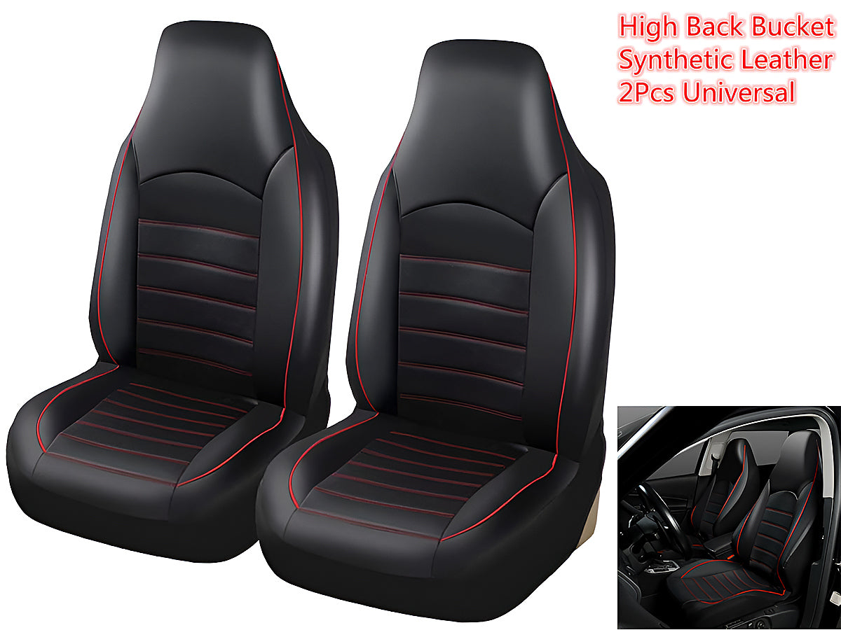Side angle showing airbag compatible stitching on seat covers