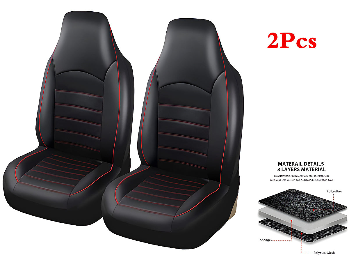 Breathable PU leather material on car seat cover sets