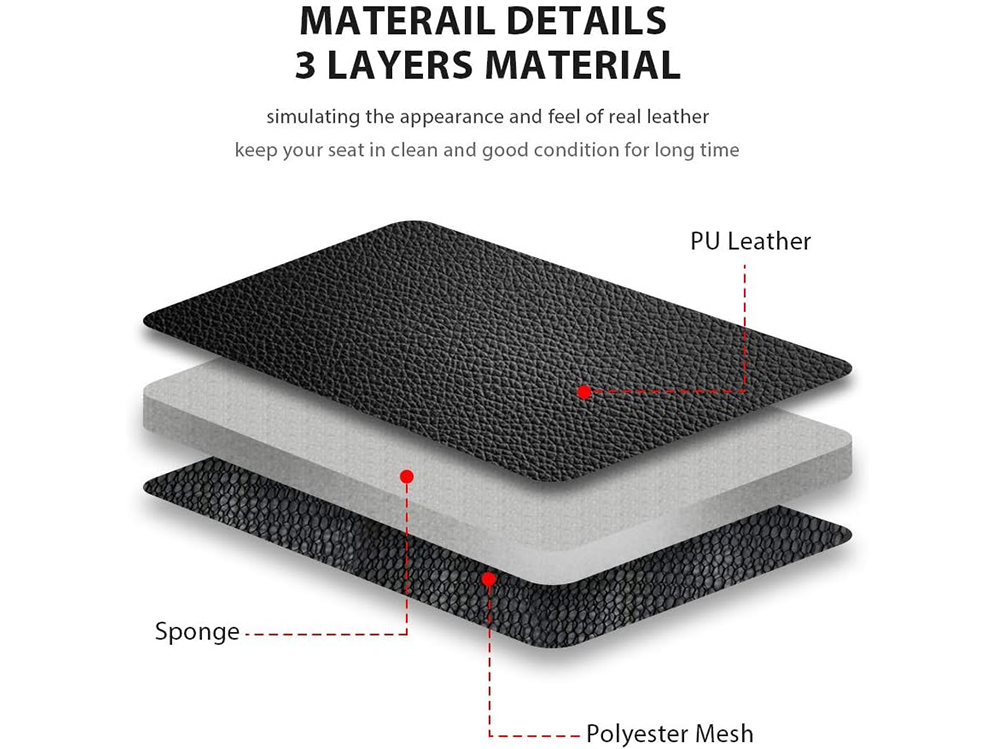 Car seat covers set universal showing quick installation
