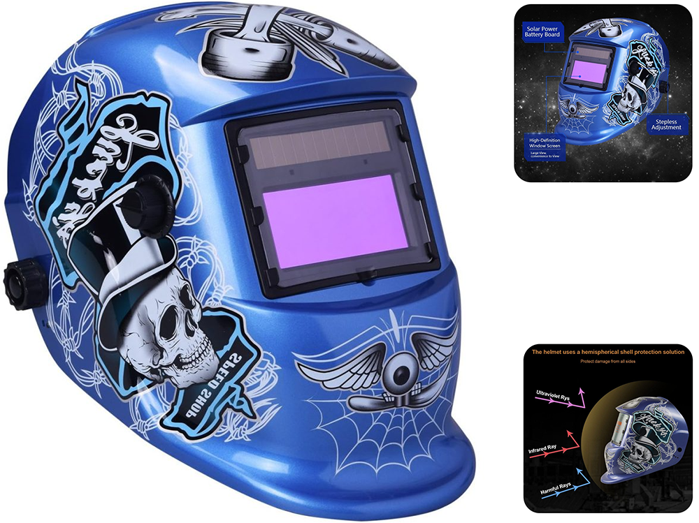 Welding Helmet Solar Auto Darkening Solar & Battery