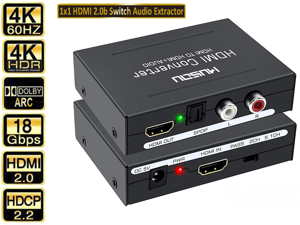 HDMI to HDMI Converter + Audio
