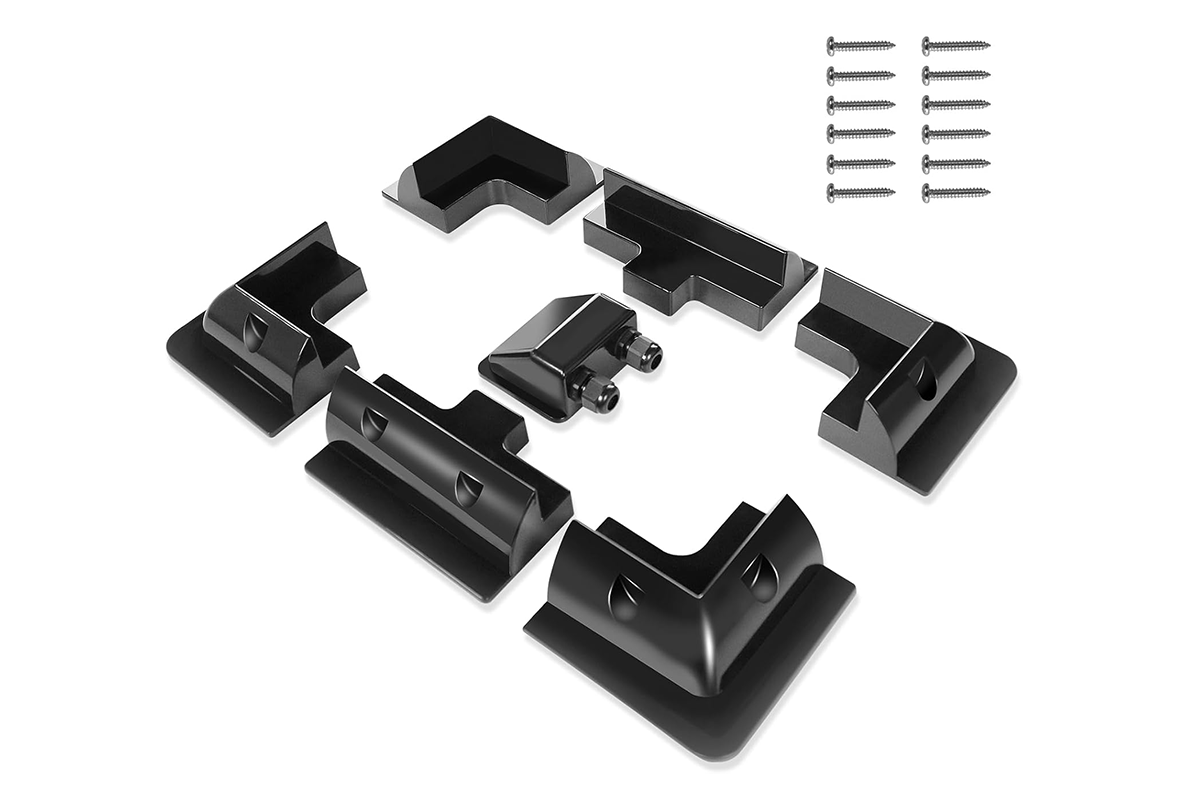 Solar panel mounting kit side mount showing durable ABS material