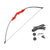 Hunting archery bow red colour full length side view