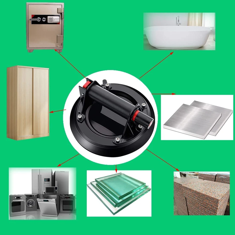Compact glass suction cup ready for renovation use