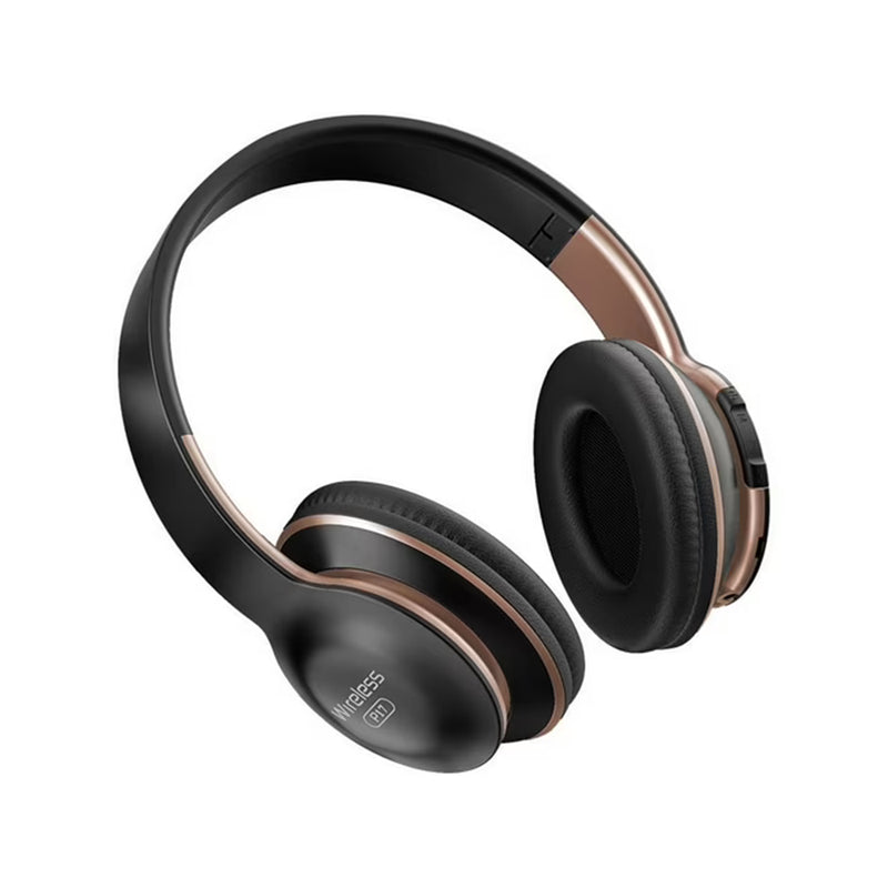 Wireless Bluetooth headphones black over-ear side view