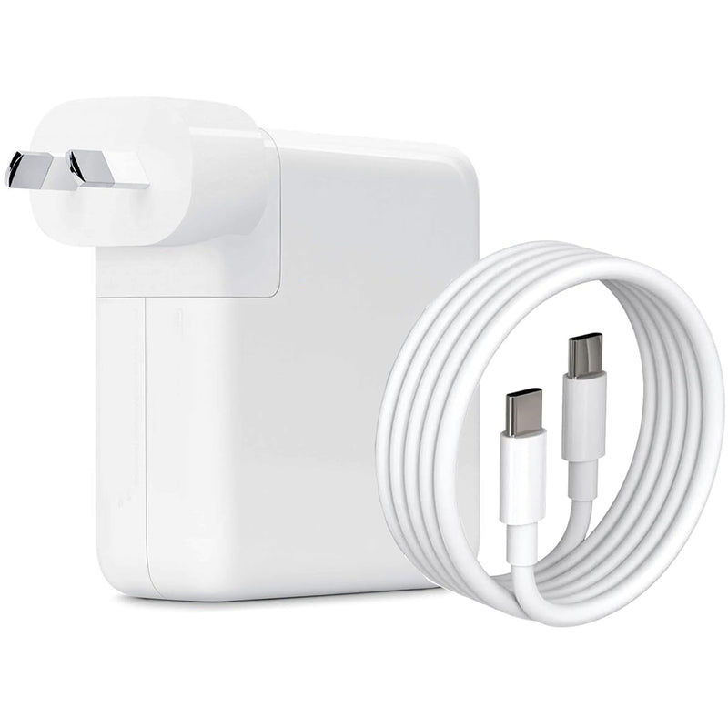 MacBook charger 30W USB-C front view in white