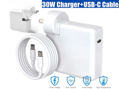 30W USB-C Replacement Charger for Macbook Magsafe