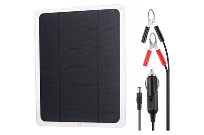 Close-up of Solar Panel Charger Kit waterproof surface