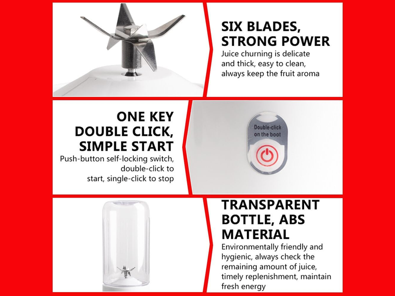 Portable Smoothie Blender Juicer