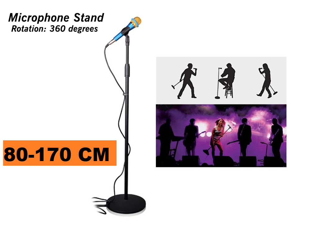 Microphone Stand Height Adjustable Tripod