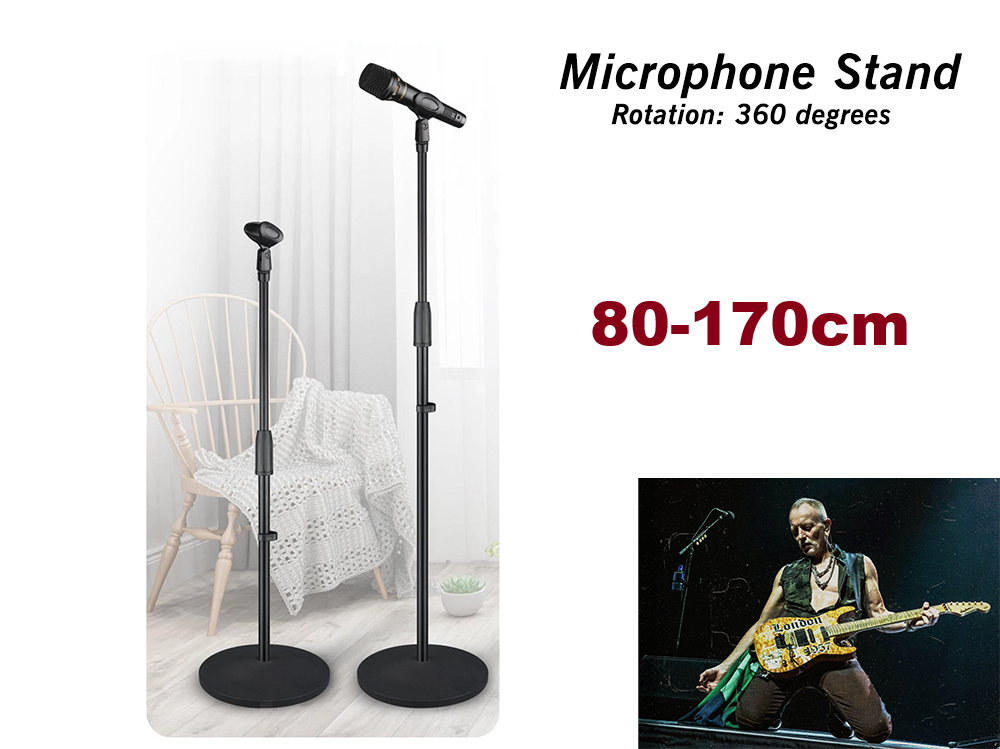 Microphone Stand Height Adjustable Tripod