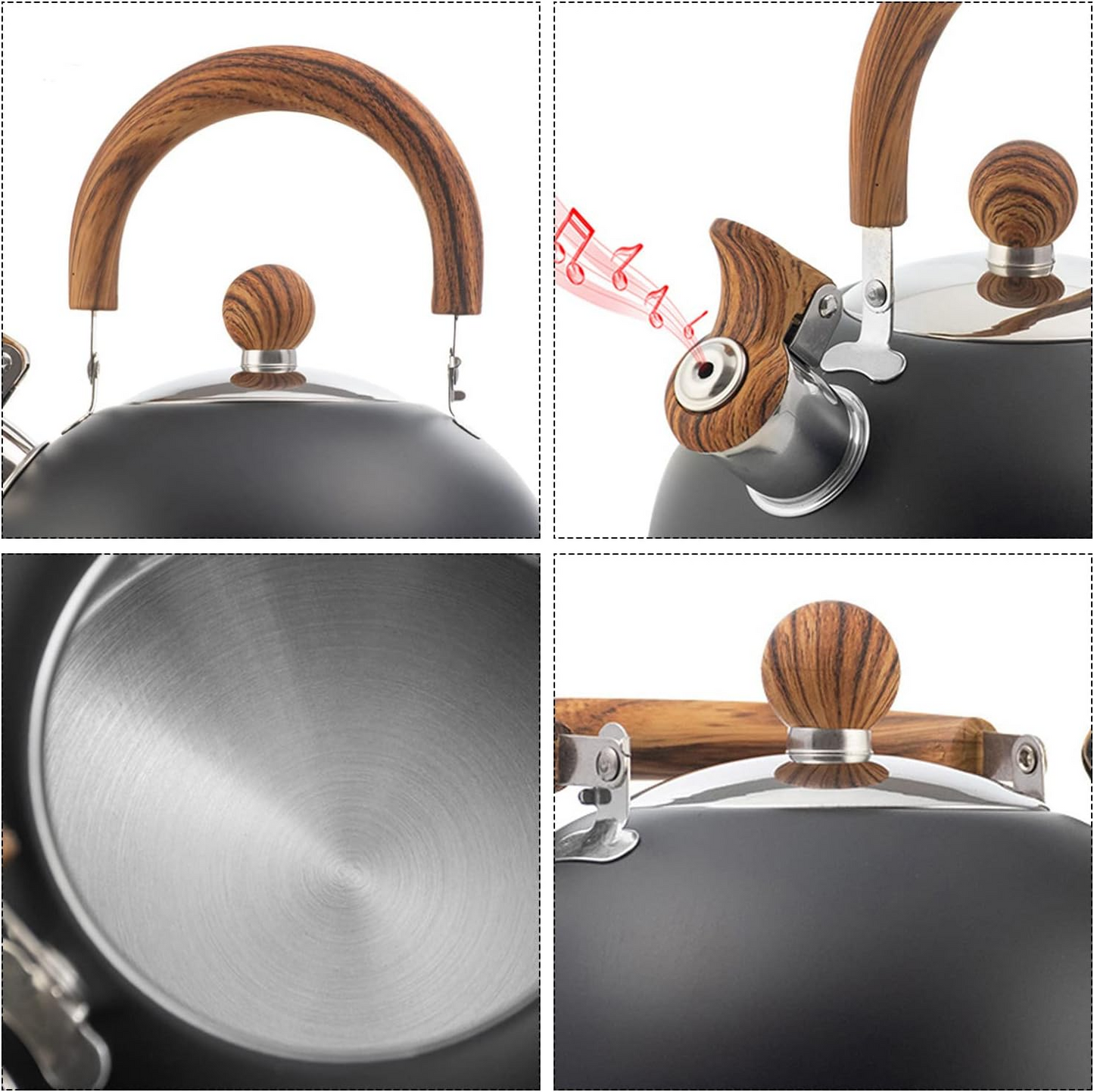 3L Smart Kettle Whistling Kettle (Stainless Steel)