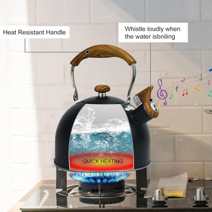 3L Smart Kettle Whistling Kettle (Stainless Steel)