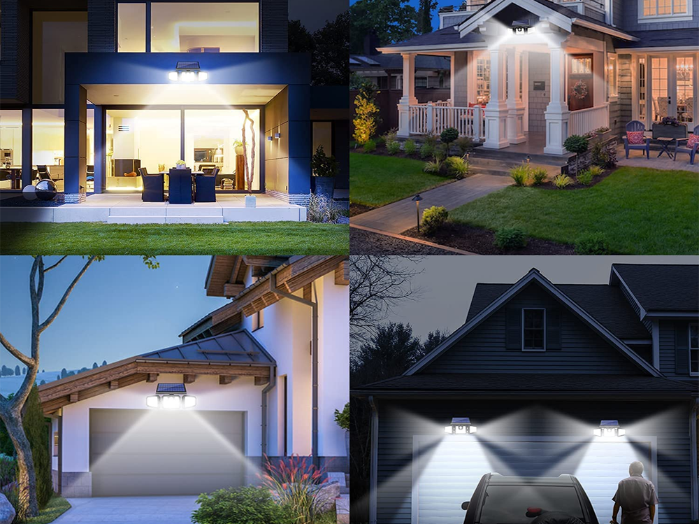 utdoor Solar Motion Sensor Light 74LED