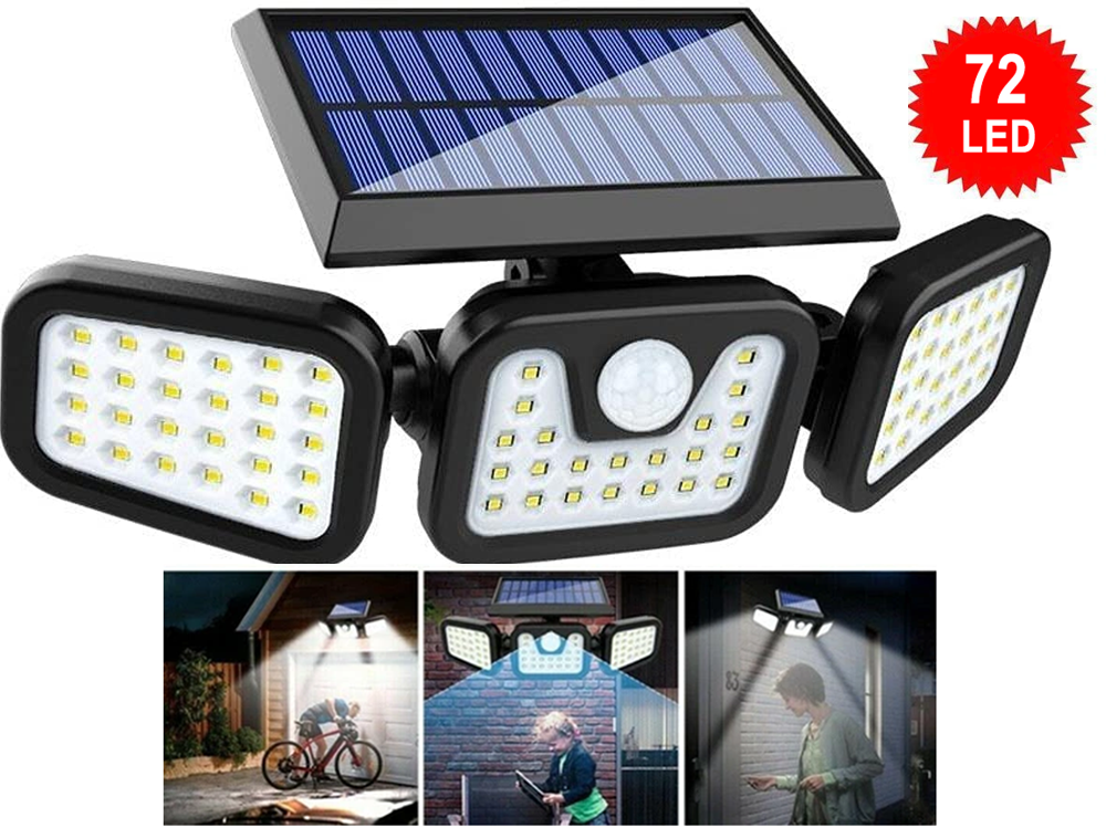 utdoor Solar Motion Sensor Light 74LED