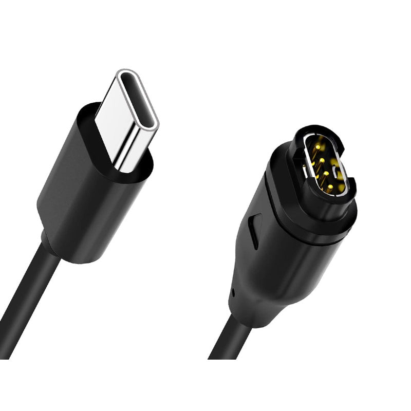 Garmin watch charging cable black colour with USB connector