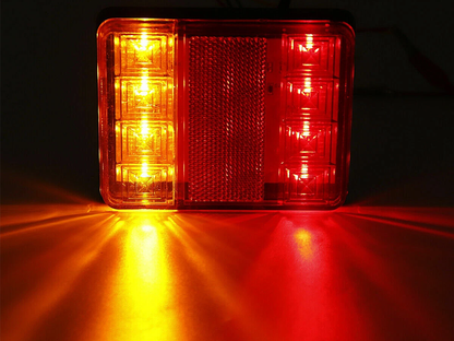 LED trailer tail lights mounted flush for embedded installation