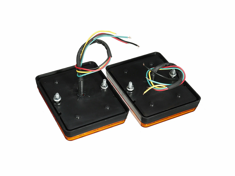 LED trailer tail lights mounted flush for embedded installation