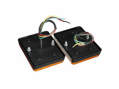 LED trailer tail lights mounted flush for embedded installation