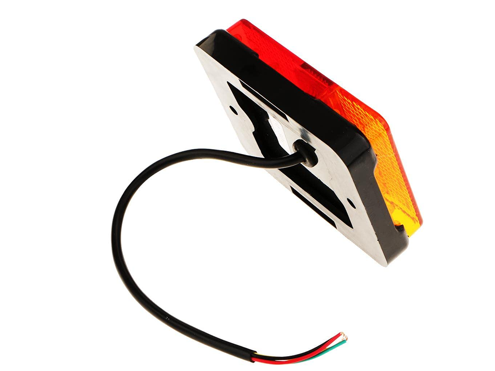 LED trailer tail lights mounted flush for embedded installation