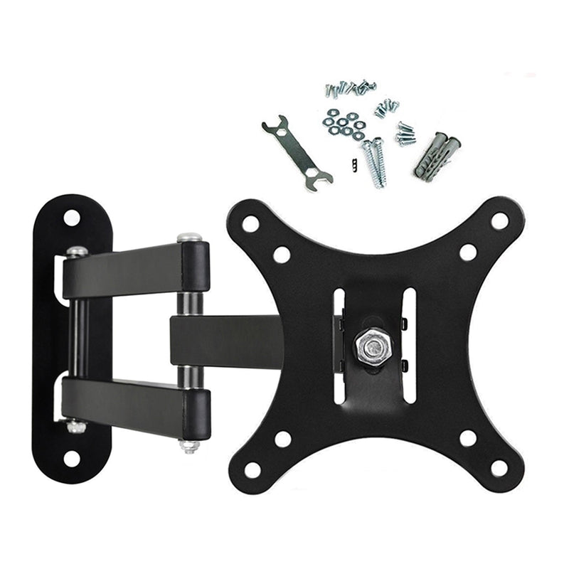 TV wall mount 10-26 inch black steel side view