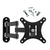 TV wall mount 10-26 inch black steel side view