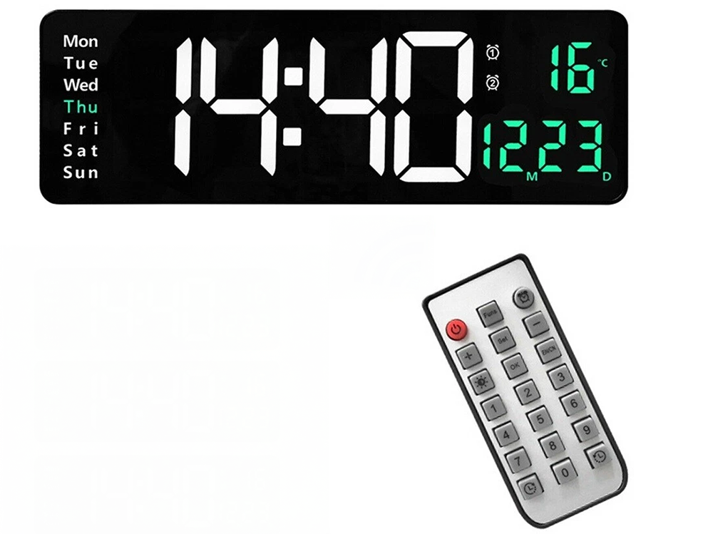 Digital Wall Clock 16 inch Large
