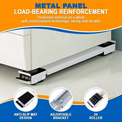 Heavy-duty metal frame of furniture mover lifter slider with load capacity label