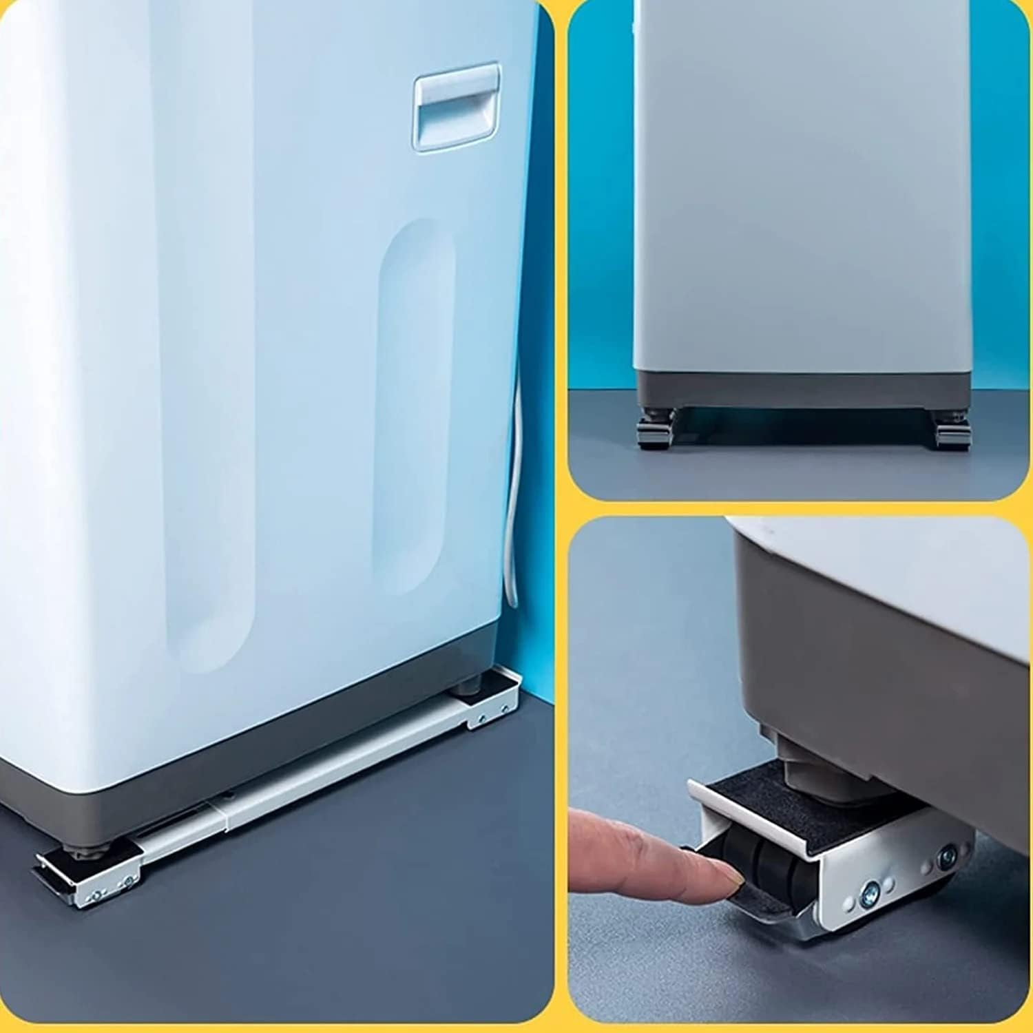 Heavy-duty metal frame of furniture mover lifter slider with load capacity label