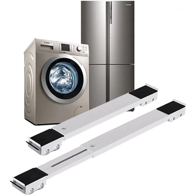 Furniture mover lifter slider lifting a washing machine off wet floor