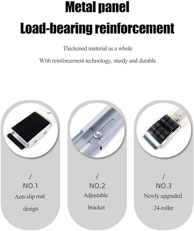 Detail of anti-shock rubber pads on furniture mover lifter slider
