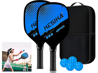 Pickleball Set with 4 Aerodynamic Balls