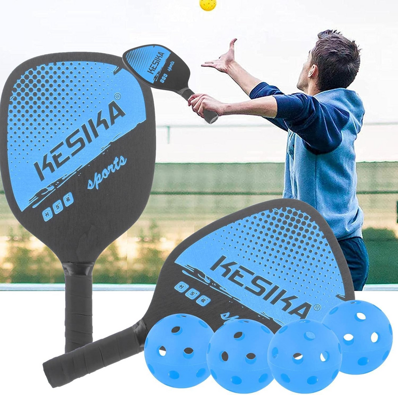 Pickleball Set with 4 Aerodynamic Balls
