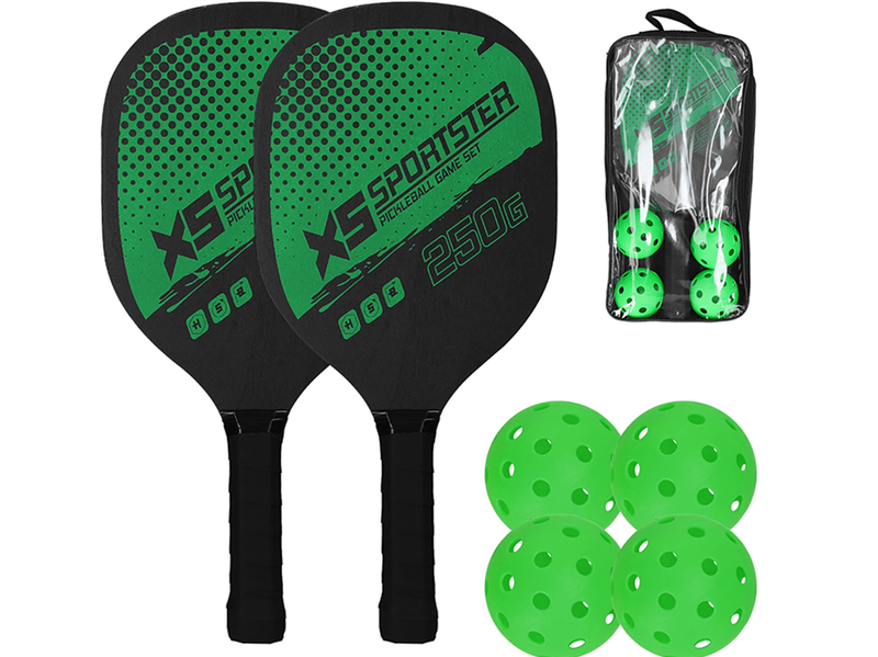 Pickleball Set with 4 Aerodynamic Balls