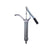 Hand rotary pump transfer pump chrome plated surface close up