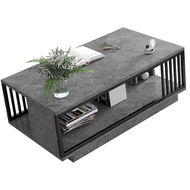 Coffee table 2 in 1 living room coffee tables showing grey top surface