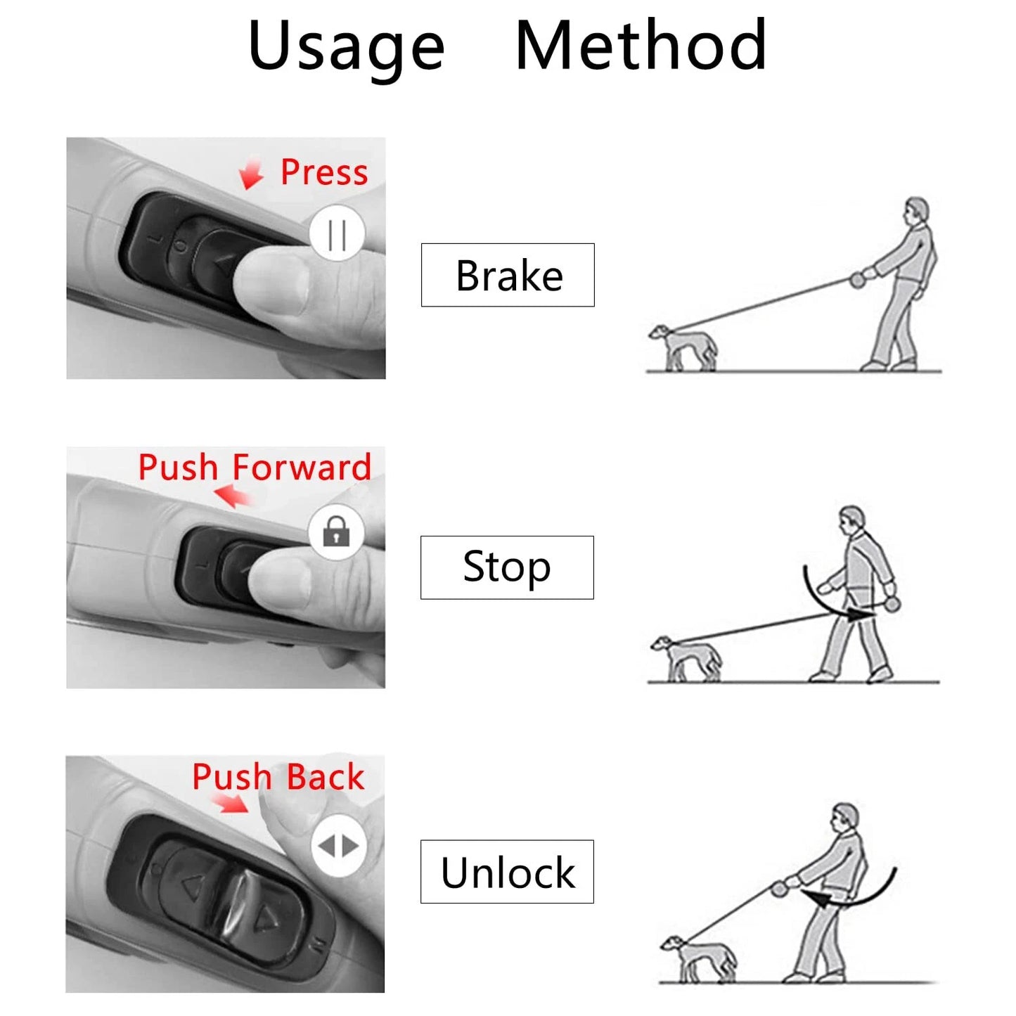 Retractable Dog Leash Tape 8M