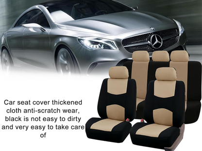 Full five seat coverage with car seat covers set