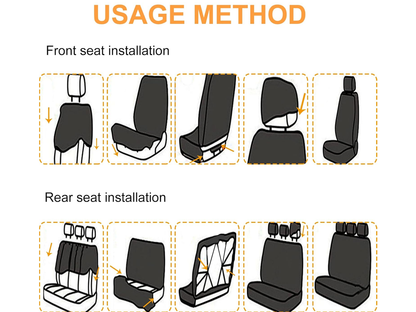 Full five seat coverage with car seat covers set