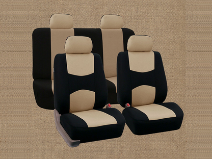 Rear seats car seat covers set in polyester material