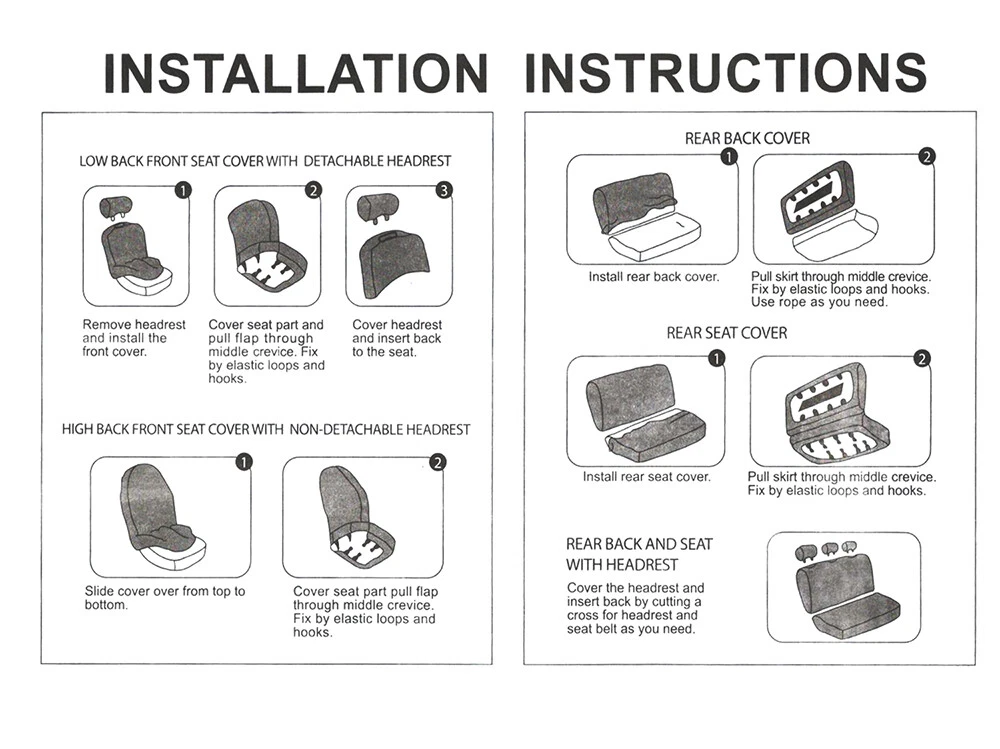 Universal Car Seat Covers Set