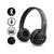 Wireless Bluetooth headset side view showing black colour and cushioned ear pads