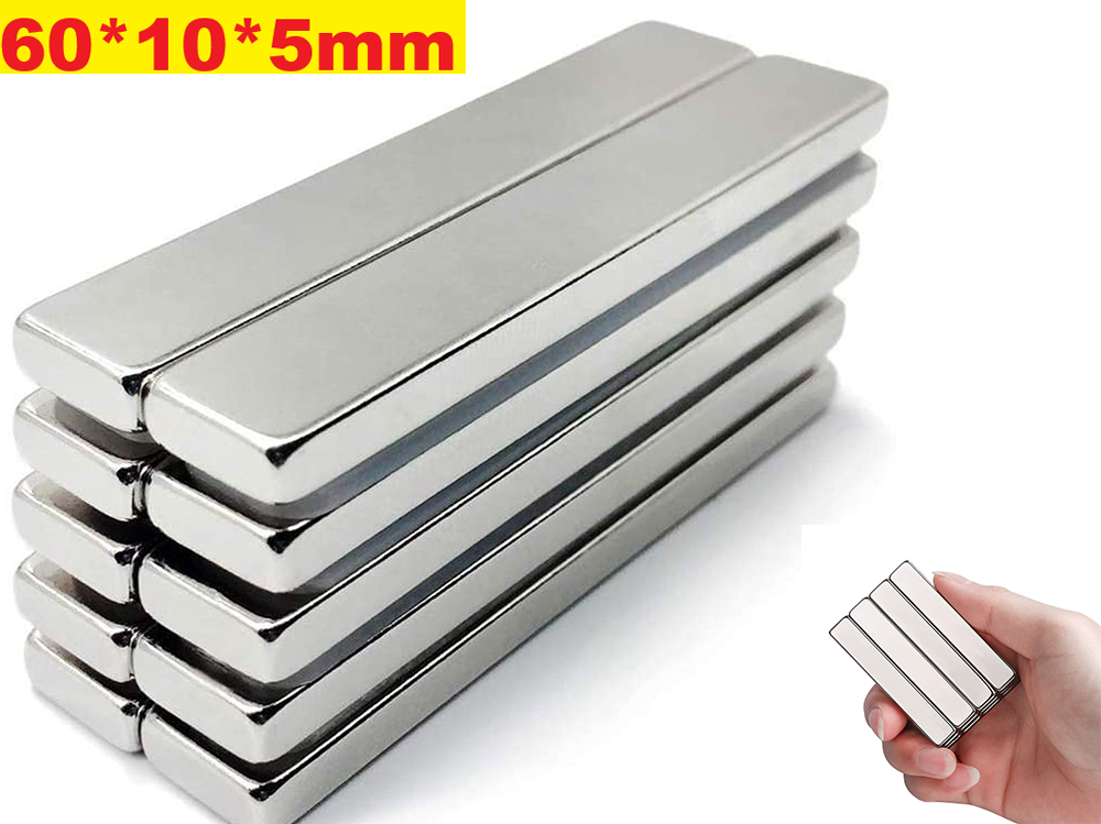 10Pcs Strong Neodymium Bar Magnets