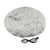 Pet dog heating pad top view showing grey waterproof leather surface
