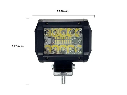 Top view of LED Spot Light Bar work light with clear lamp cover