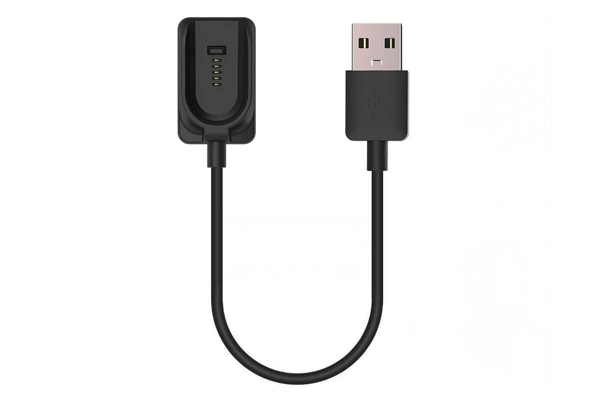 Close up of 27cm charger cable for Plantronics Voyager Legend plug